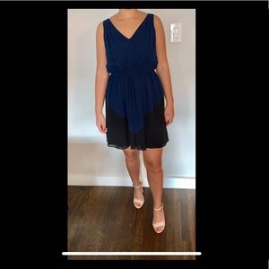 Juicy couture color block navy mini dress size s